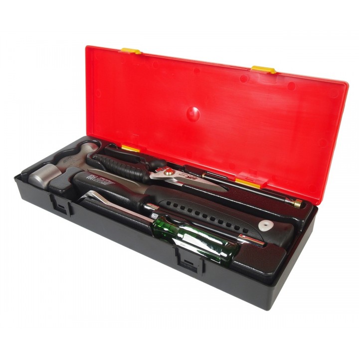 Набор инструментов 5 предметов слесарно-монтажный (молоток,ножницы,отвертка) в кейсе JTC