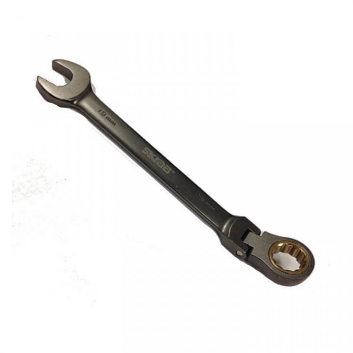 Ключ трещоточный шарнирный 19 мм SKRAB 44389