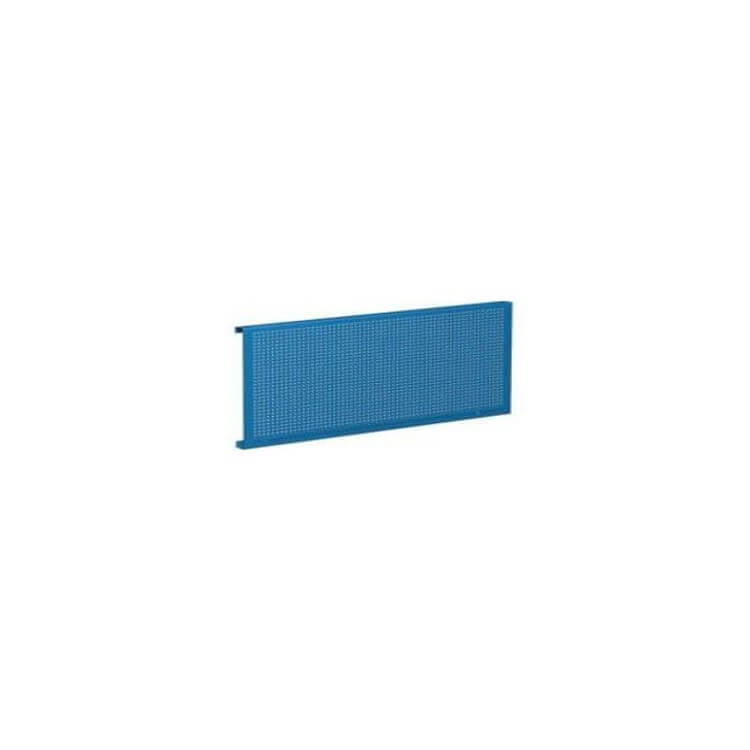 перфорированная панель синего цвета